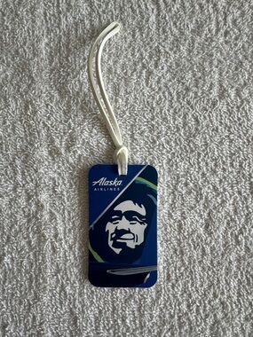 Alaska Airlines Blue Logo Luggage Tag